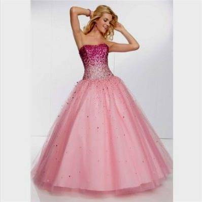 pink princess ball gowns for prom