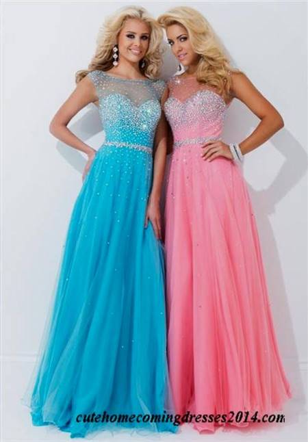 pink prom dresses long