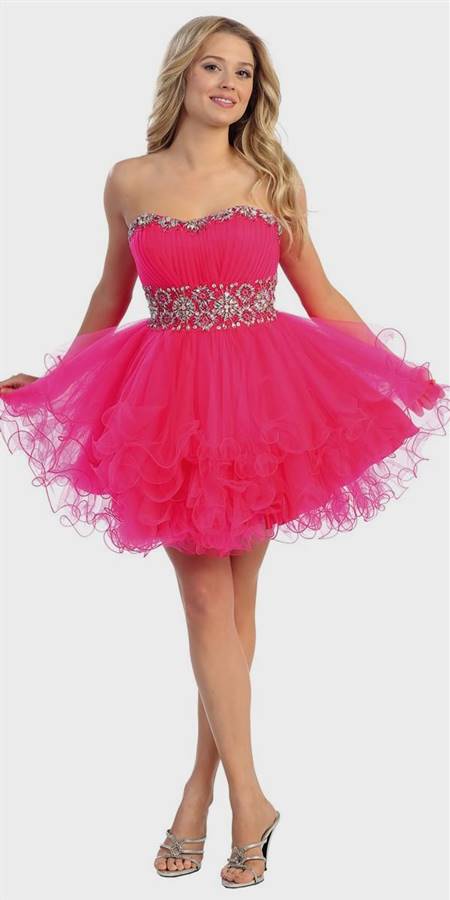 pink sparkly homecoming dresses