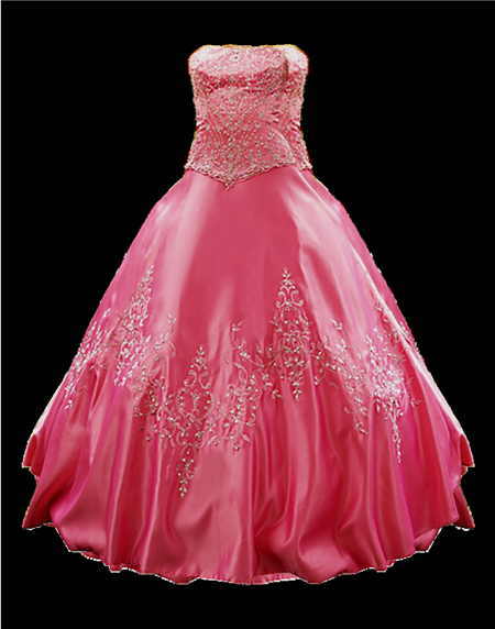 pink wedding dress png