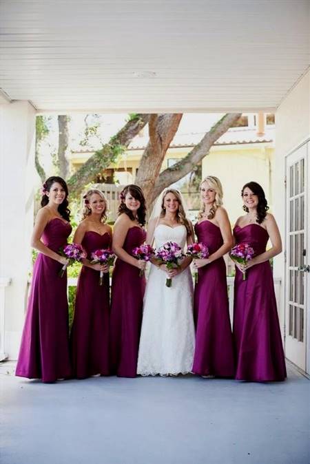 plum bridesmaid dresses