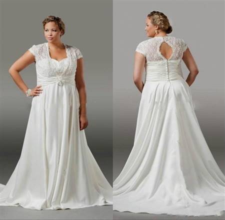 plus size a line wedding dresses with sleeves