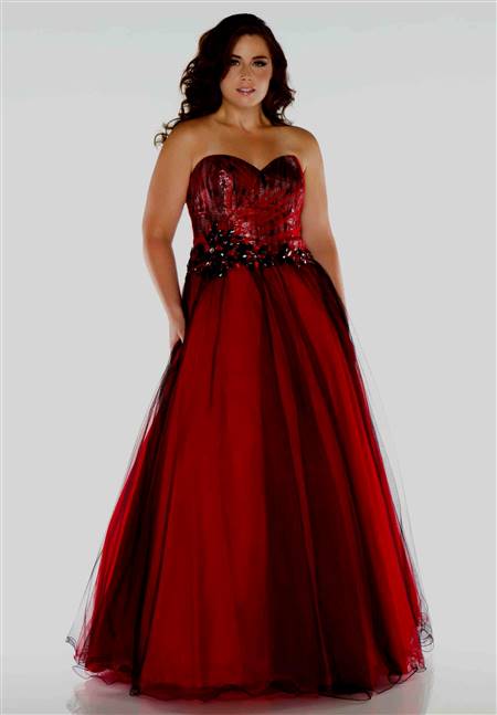 plus size black and red wedding dresses