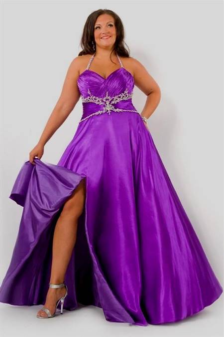 plus size purple wedding dresses