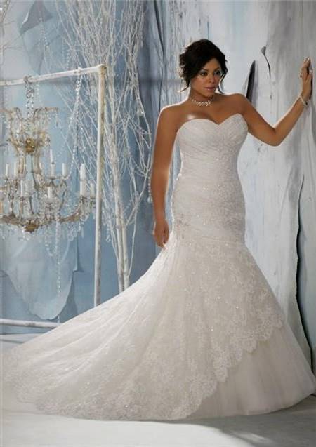 plus size wedding dresses mermaid style lace