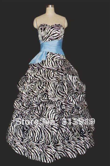 prettiest zebra prom dress in the world