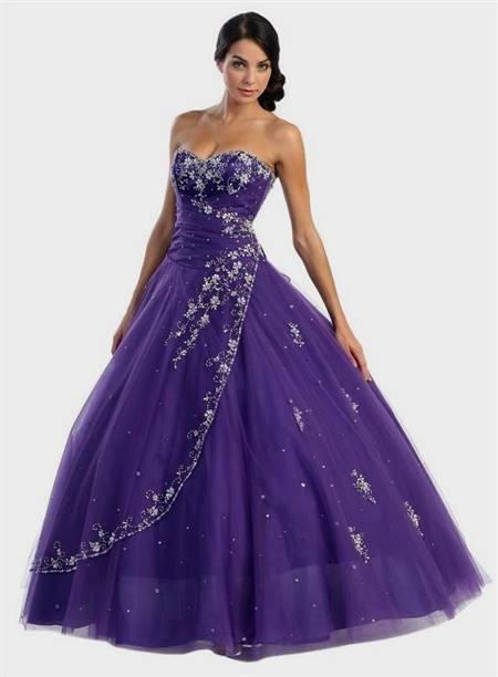 princess dresses for prom purple