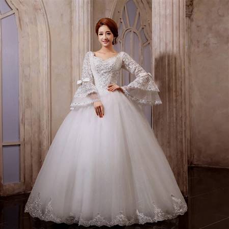 princess wedding dress with sleeves