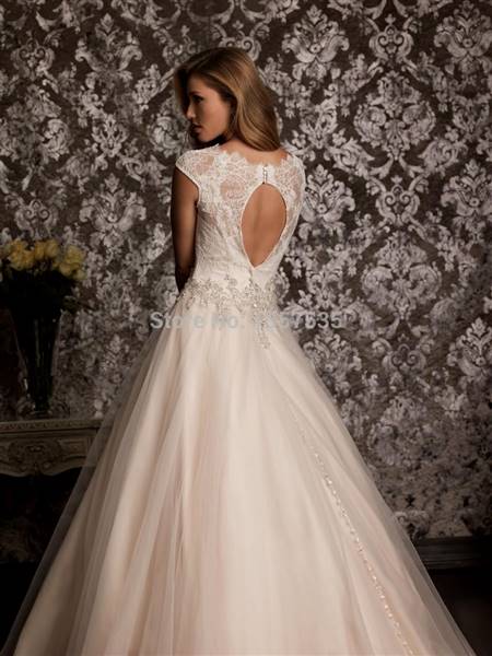 princess wedding dresses with lace back