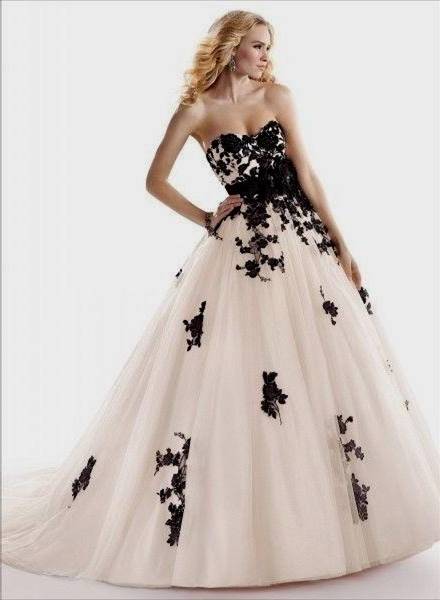 prom ball gowns black and white