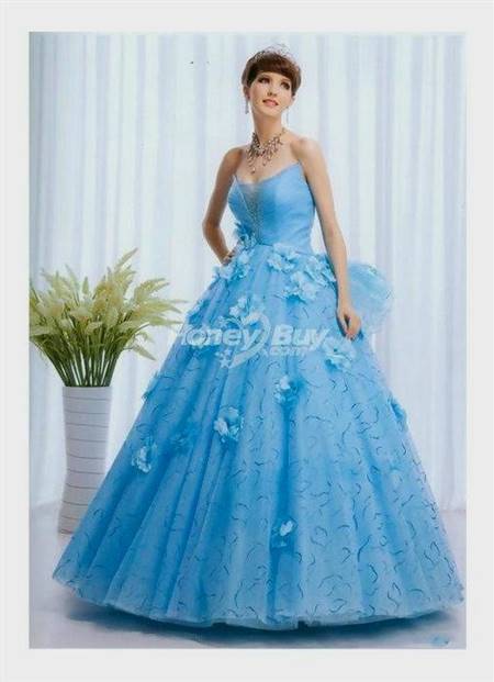 prom ball gowns blue