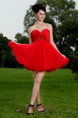 prom cocktail dresses red