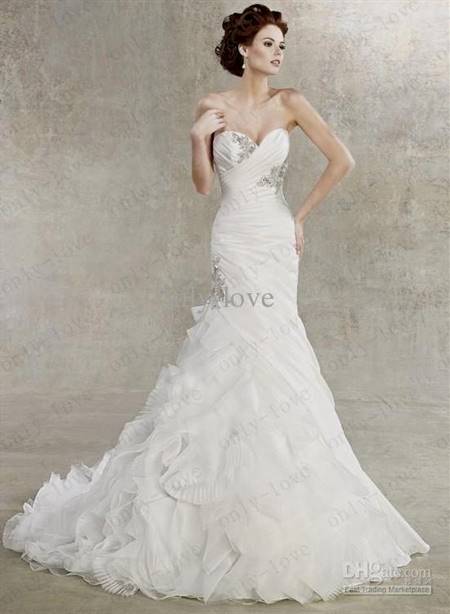 puffy white wedding dresses with diamonds