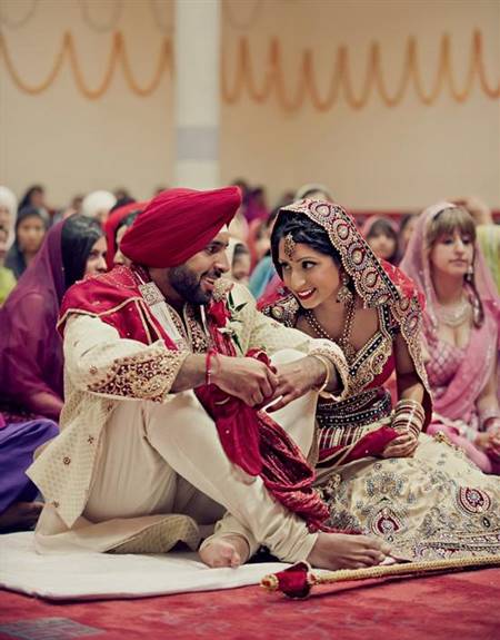 punjabi modern wedding dress