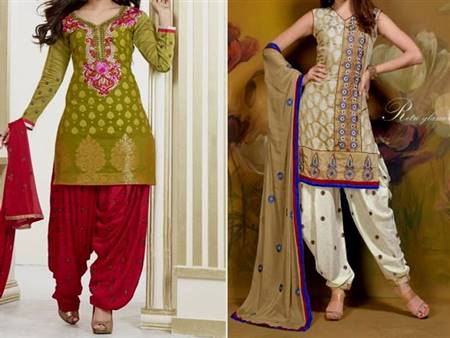 punjabi net dress patterns