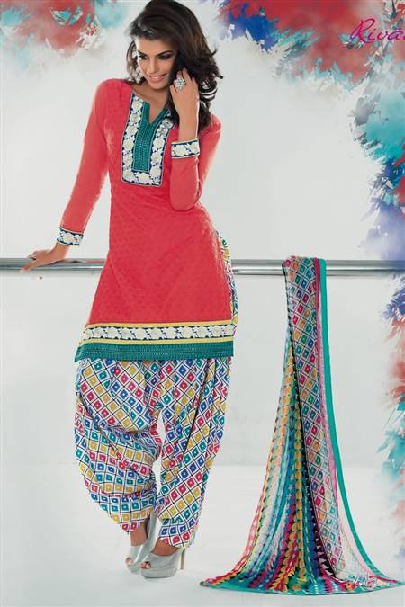 punjabi net dress patterns