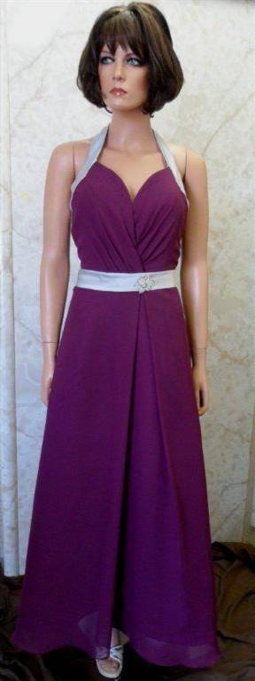 purple and silver bridesmaid dresses