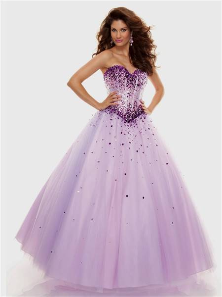 purple ball gown