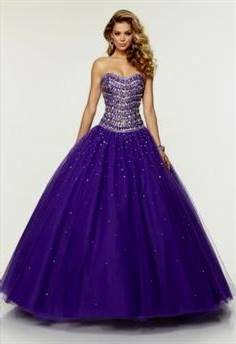 purple ball gowns for prom