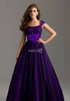 purple ball gowns with sleeves