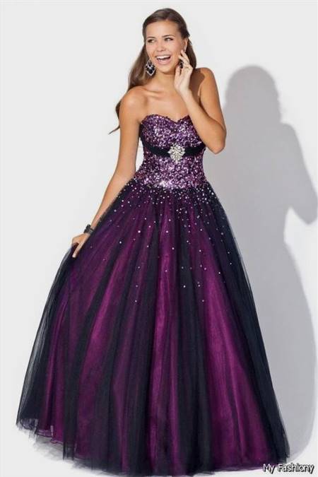 purple beautiful dresses for prom
