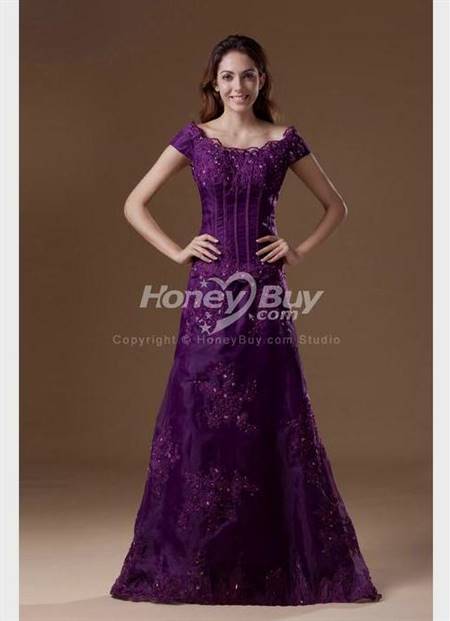 purple bridesmaid dresses with lace sleeves