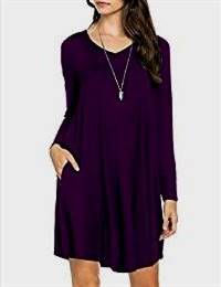 purple casual dresses
