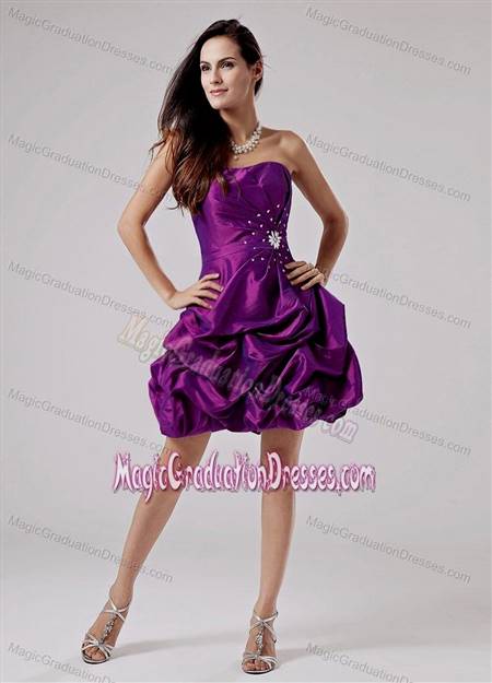 purple dresses for graduation