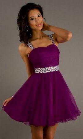 purple dresses for graduation