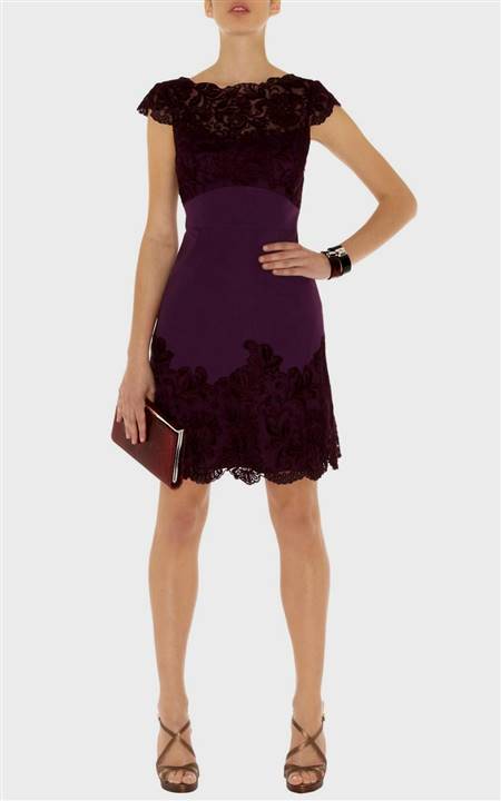 purple dresses with lace