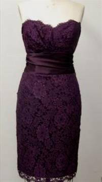 purple dresses with lace