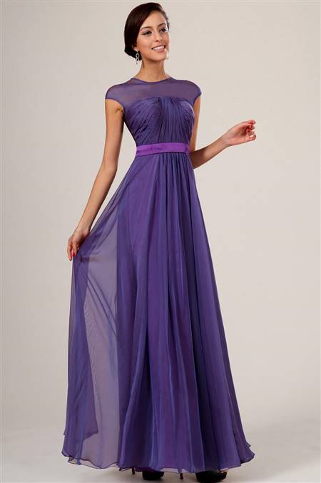 purple dresses with sleeves