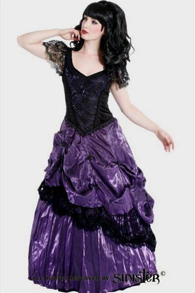 purple gothic prom dresses