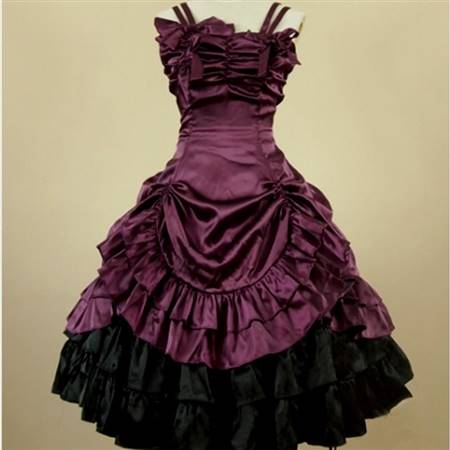 purple gothic prom dresses