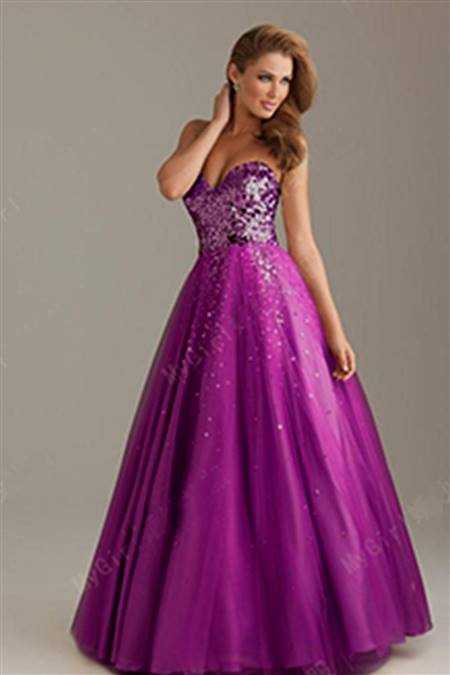 purple gowns for prom