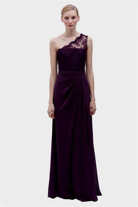 purple lace bridesmaid dress