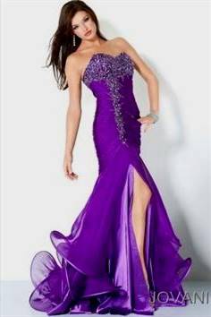 purple mermaid prom dresses