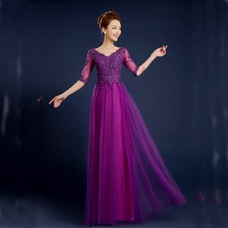 purple party dresses for women