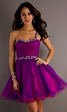 purple strapless dresses for teenagers