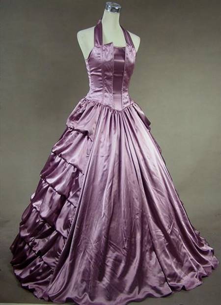 purple victorian ball gown