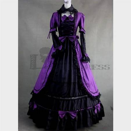 purple victorian ball gowns