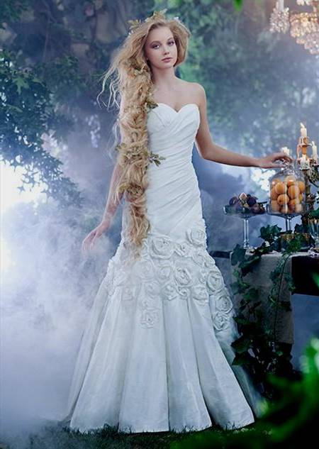 rapunzel inspired wedding dress