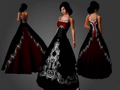 red and black dress for wedding