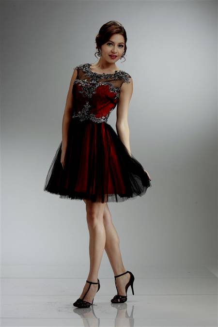 red and black dress homecoming