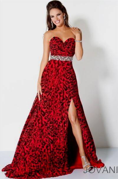 red and black dresses for prom