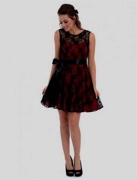 red and black dresses for teenagers