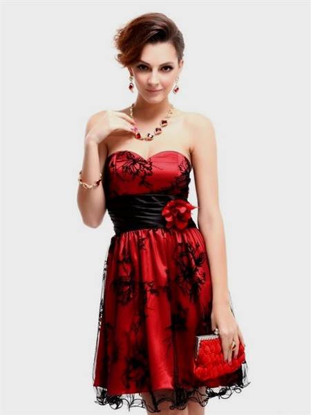 red and black dresses for teenagers