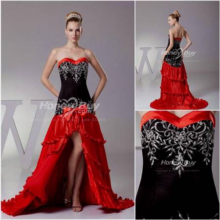 red and black dresses for weddings