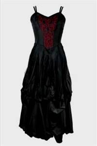 red and black goth dresses