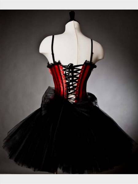 red and black goth dresses